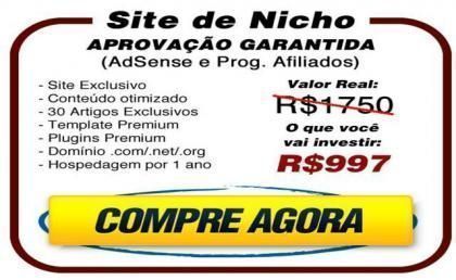 Criação de Sites para Afiliados, AdSense, Ecommerce e Infoprodutos