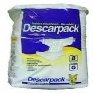 Atacado Fraldas Geriátricas Descarpack com 96 fraldas (G)