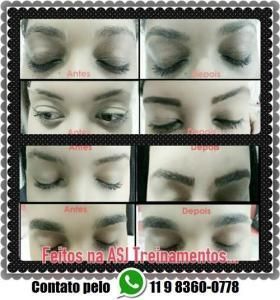 Curso de Maquiagem e Cabeleireiro Profissional, Designer de Sobrancelhas e Unhas Artísticas na ASJ - Agência e Treinamentos