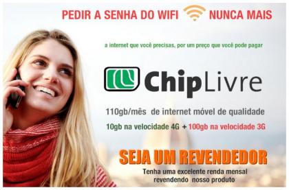 INTERNET MÓVEL. CHIP LIVRE 110 GB