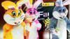 Coelhos da Páscoa personagens vivos Loja empresa escolas