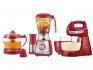 Kit Gourmet Red Premium Mondial - com Liquidificador + Batedeira + Espremedor 110V