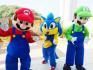 Mario Bros e Sonic cover personagens vivos Festa Infantil animação