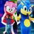 Sonic e Amy cover personagens vivos Festa Infantil animação