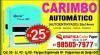 Carimbo automático 38x14mm, 3 linhas