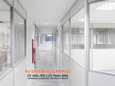 Divisórias Drywall em Guarulhos eucatex forros pvc isopor vidro madeira divisoria para escritório