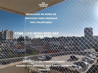 Redes de Proteção na Vila Santa Catarina, Rua Emilio de Souza Docca, (11)  98391-0505 zap