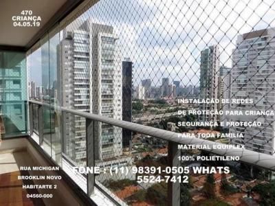 Redes de Proteção no Condominio Habitarte 2, Rua Michigam, (11) 98391-0505  zap