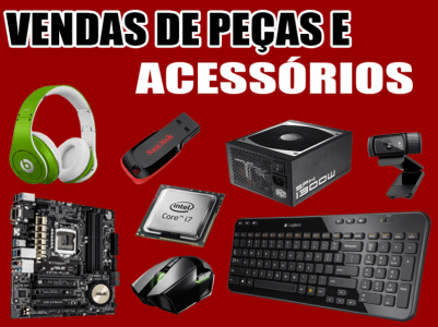 Serviços, Venda de Peças e acessórios em informática e DVR
