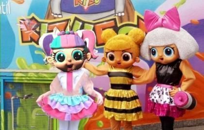 Bonecas Lol Cover personagens vivos em festas infantil