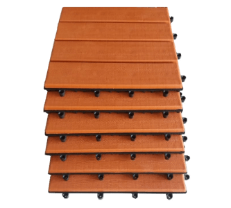 Deck piso 4 E 6 ripas modular plástico uso em geral sacadas e coberturas