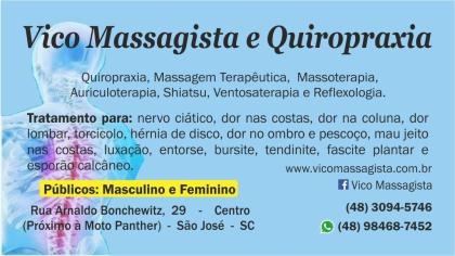 Massagem com ventosas - Vico Massagista - São José (SC)