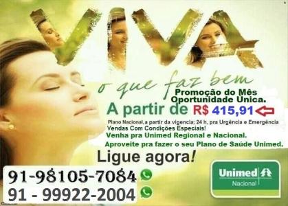 UNIMED NACIONAL. C/PROMOÇÃO NA TABELA DE PREÇOS NESTE MÊS.