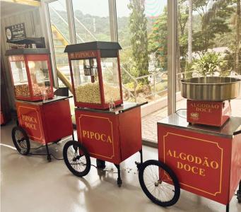 Locação de carrinho de pipoca para Festa Junina